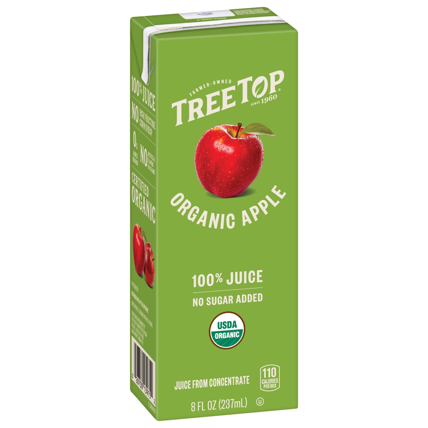 Tree Top Apple Juice served in a glass, naturally refreshing and clean-tasting.