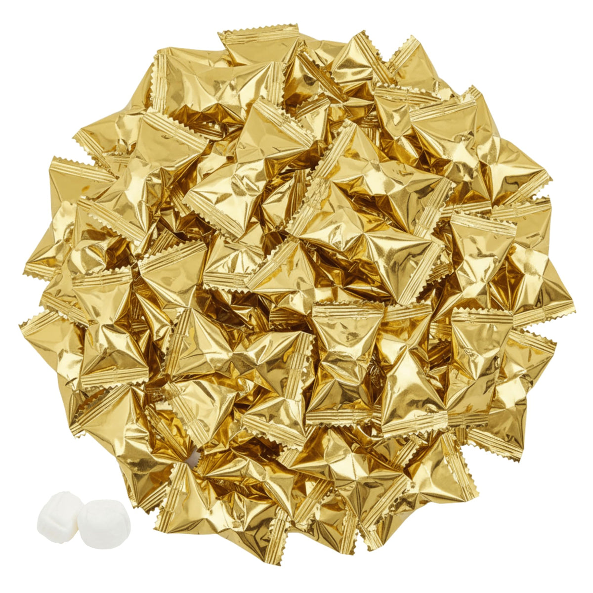 Tree Treasures 216-count gold-wrapped buttermints for elegant wedding favors and bulk displays