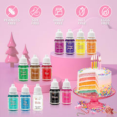 Treedoa fondant coloring being mixed for smooth, seamless color effects.