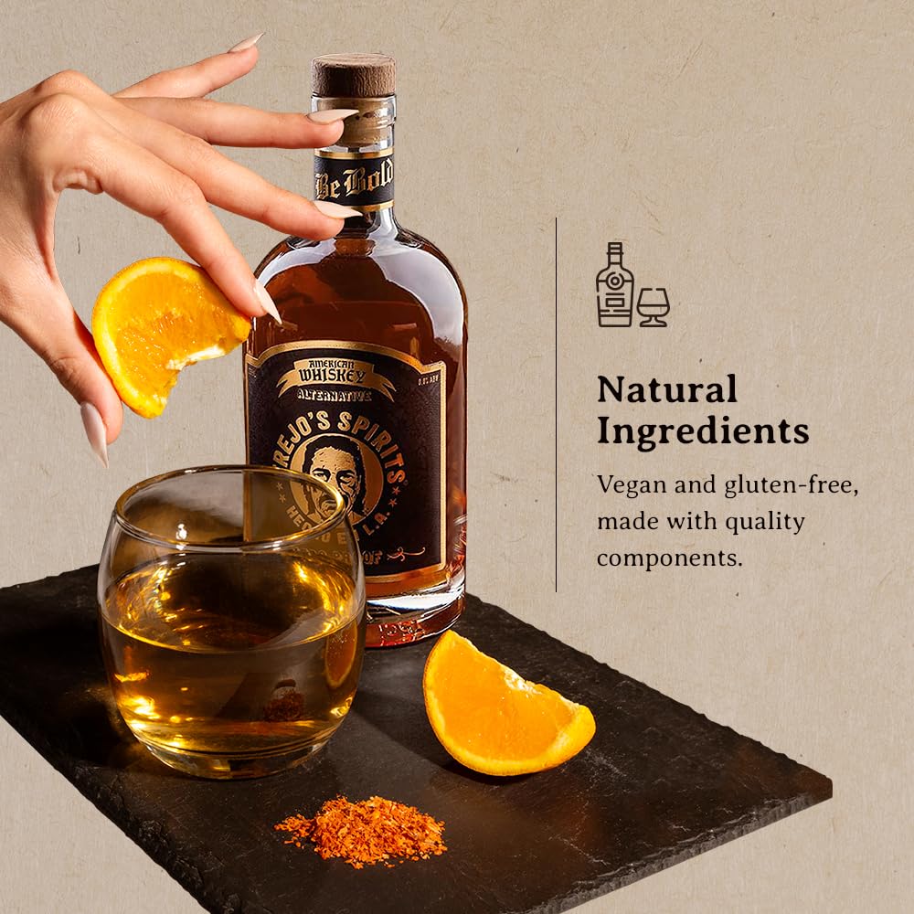Bar scene featuring Trejo's Spirits American Whiskey Alternative for mocktails