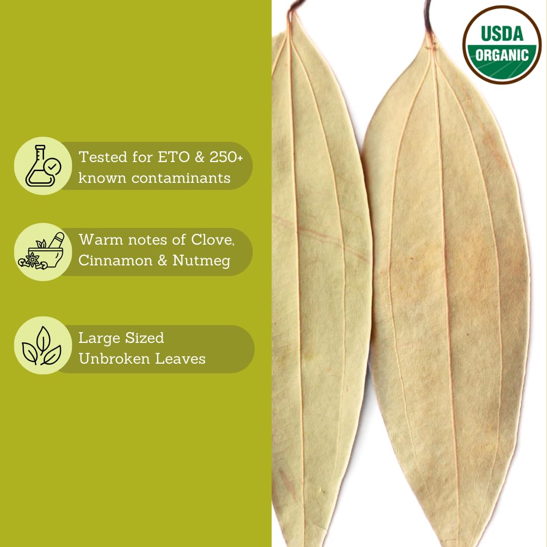 Tribal Trail Bay Leaves closeup shows natural texture ideal for flavor infusion
