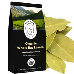 Tribal Trail Bay Leaves Whole in recyclable packaging ready for kitchen prep