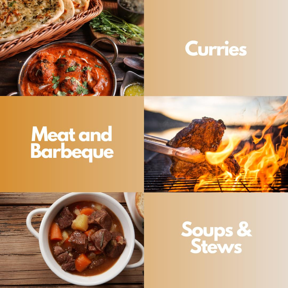 Tribal Trail Spice blend madras ingredients display promises authentic Indian flavors.