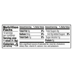 Individual sticks of Trident Cinnamon Sugar Free Gum ready to chew.