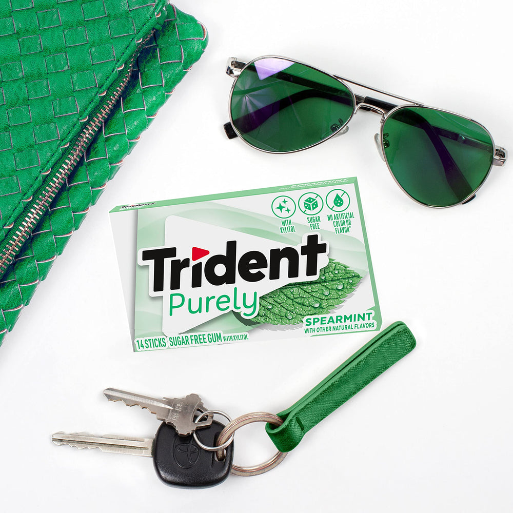 Trident gum provides lasting breath freshness after meals.