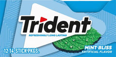 Close-up of Mint Bliss flavor from Trident mint gum