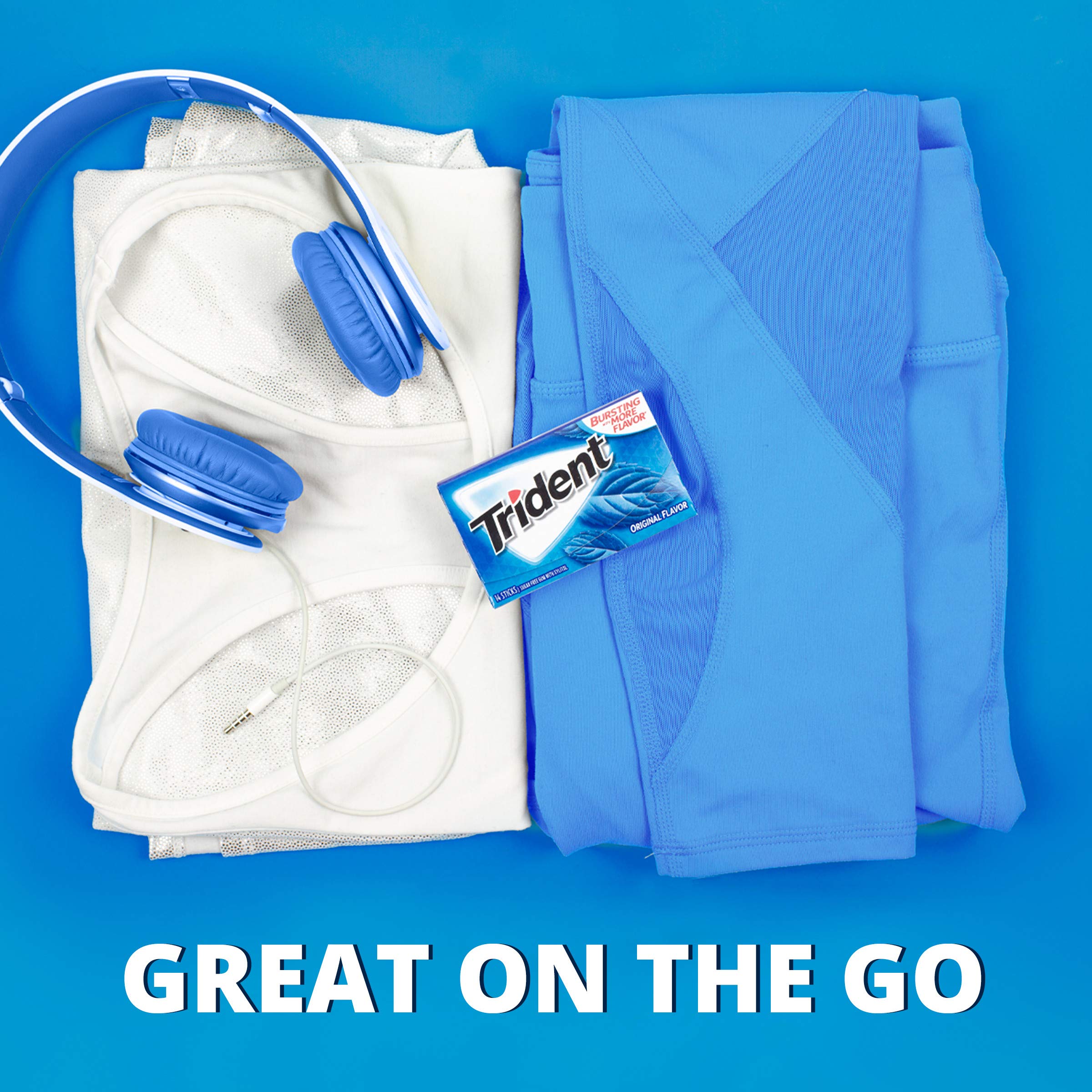 Trident Original sugar-free gum supports a teeth-friendly chewing habit.