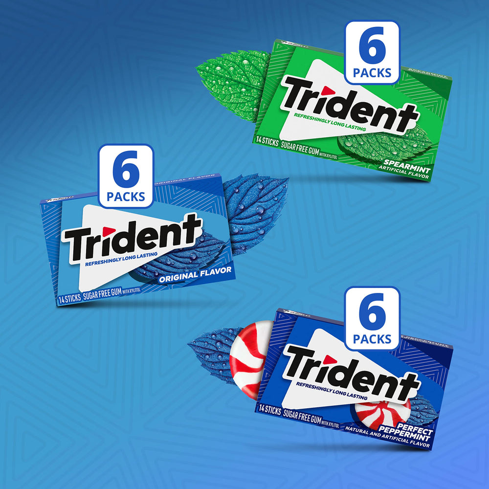 Trident party favors featuring bulk gum variety