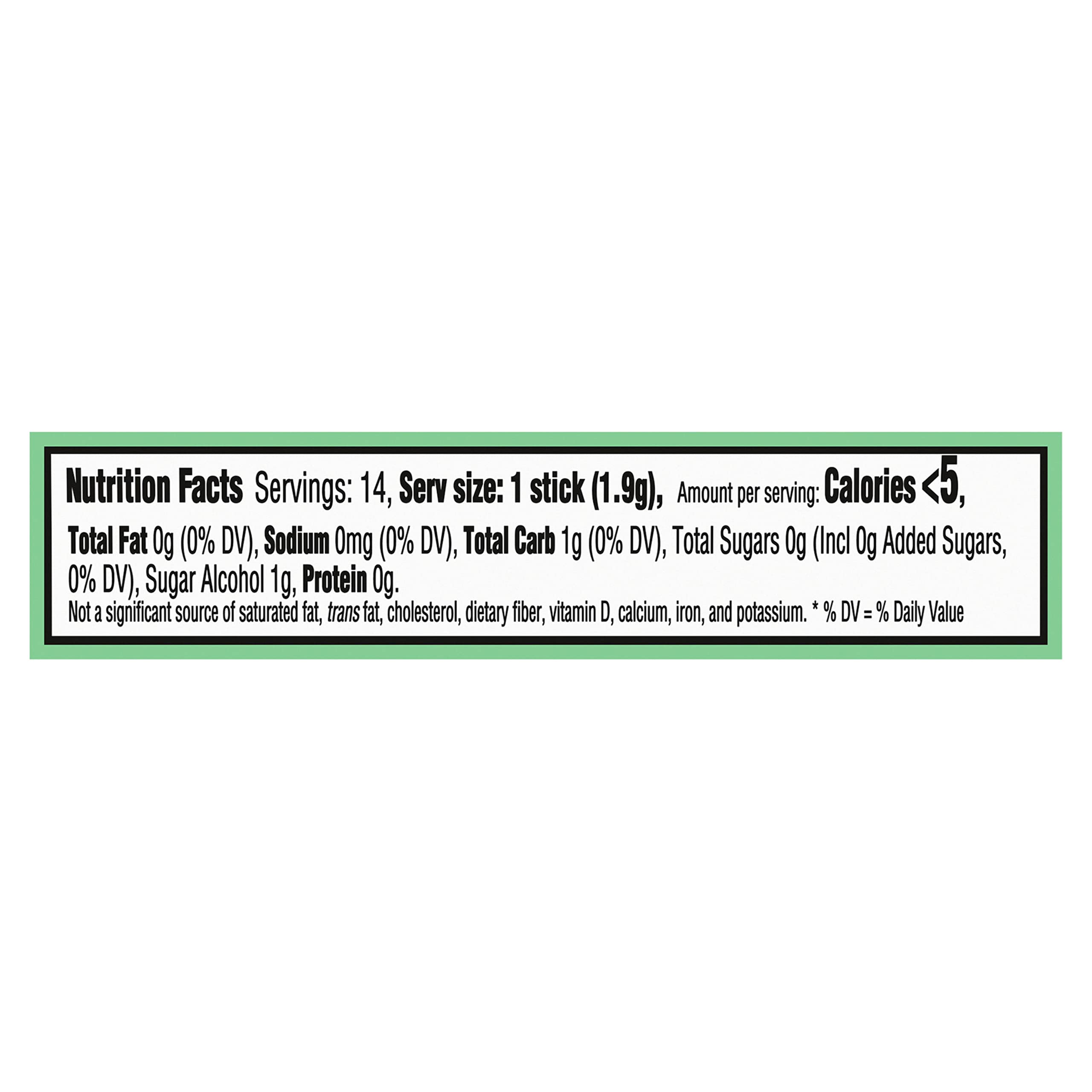 Trident Purely Spearmint gum sticks ready to chew with minty freshness.