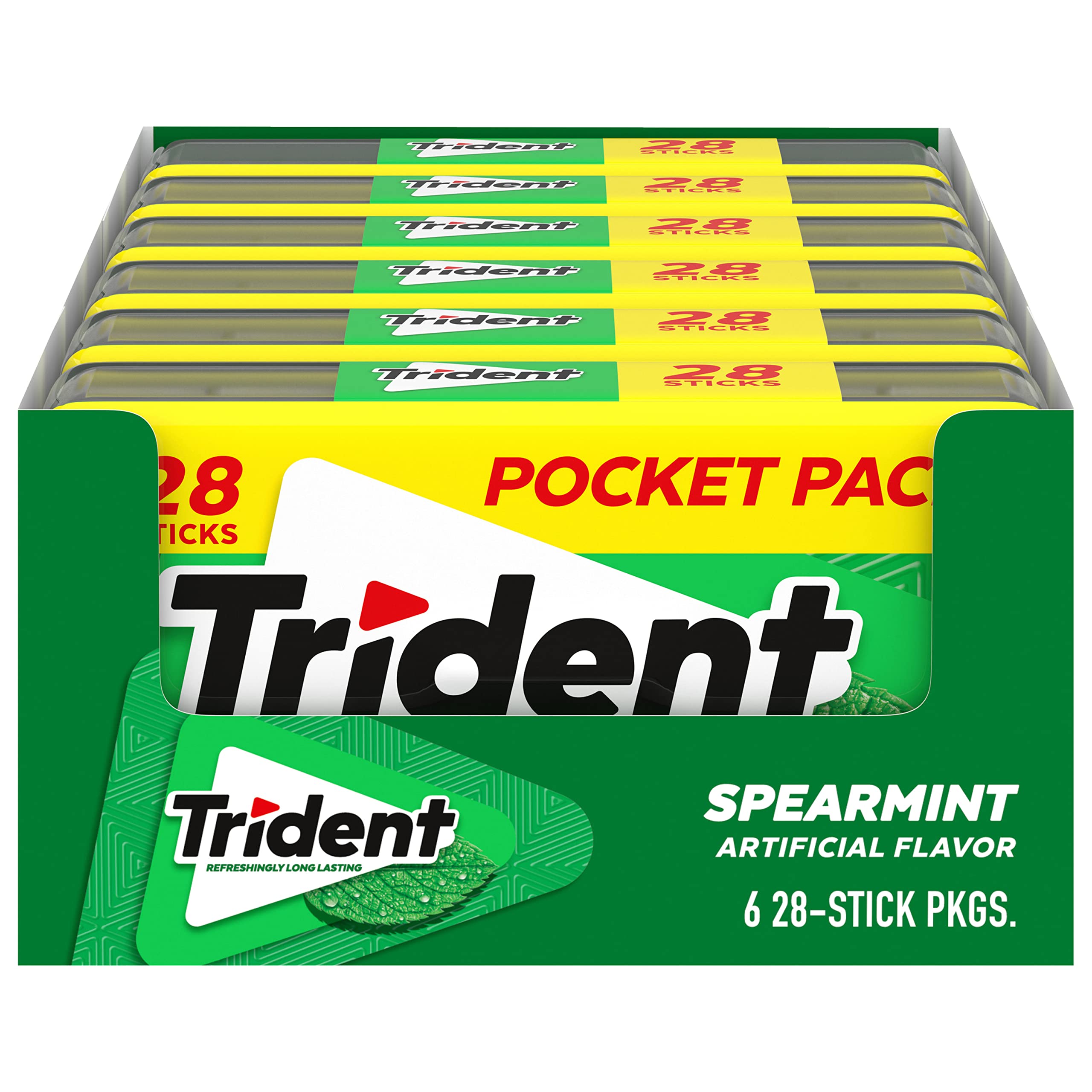 Trident Spearmint pocket-pack-case keeps gum fresh on the go.