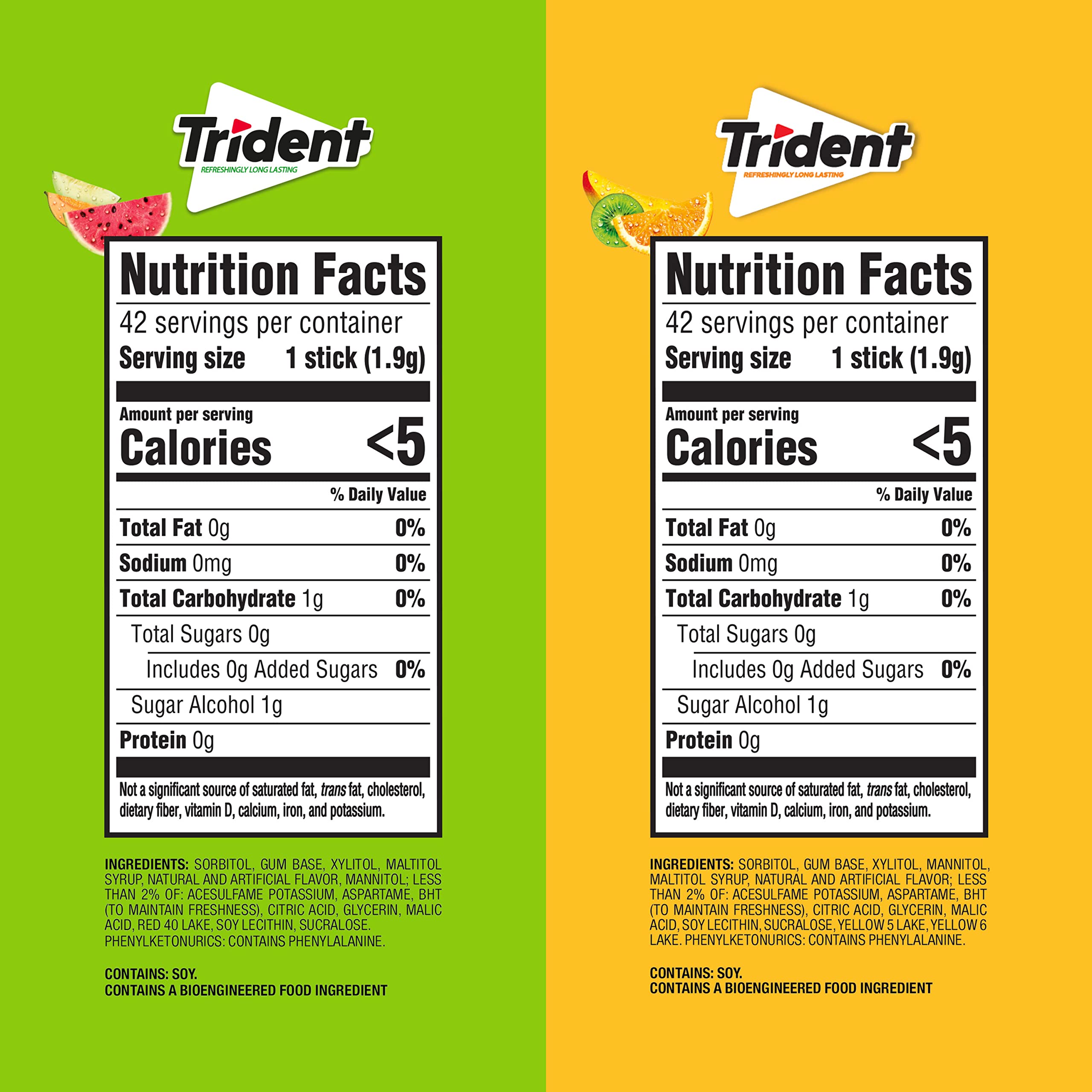 Trident Tropical Twist bulk-pack front view for refreshing daily flavor.