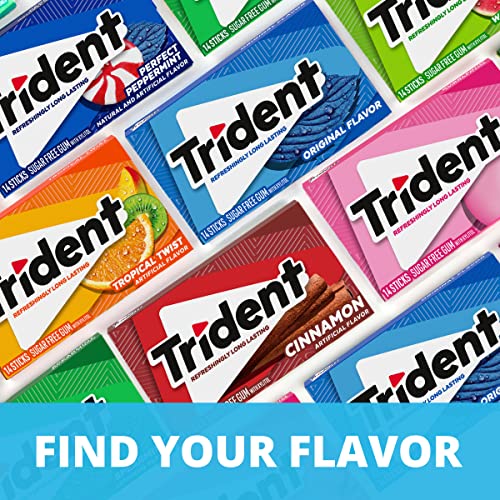 Trident Tropical Twist gum post-meal freshness on the go