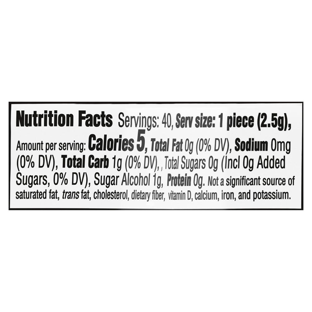 Trident Vibes Sour Patch Kids Redberry gum bottle open, convenient travel pack.
