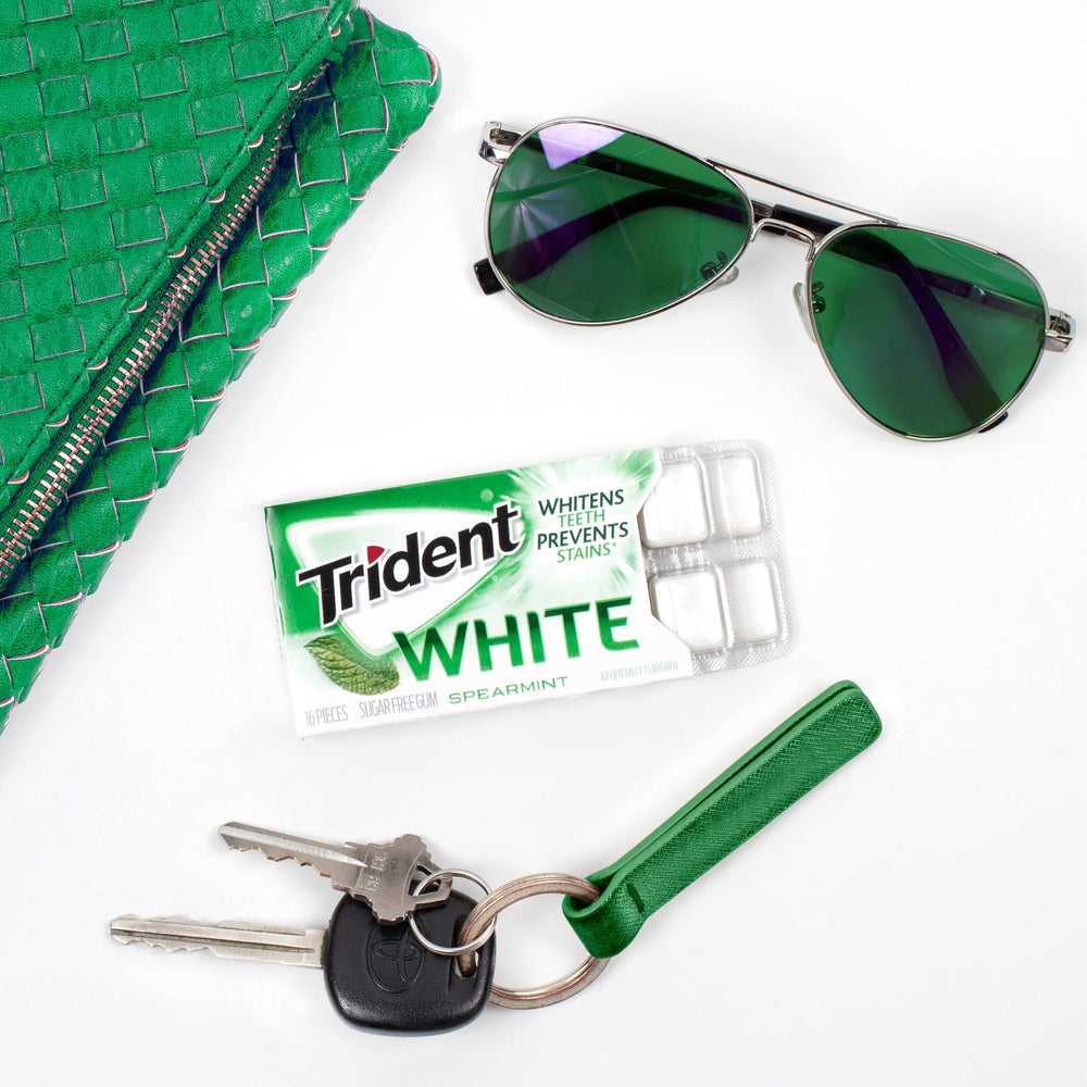 Trident White Spearmint gum illustrated sugar-free promise supports calorie-conscious snacking.
