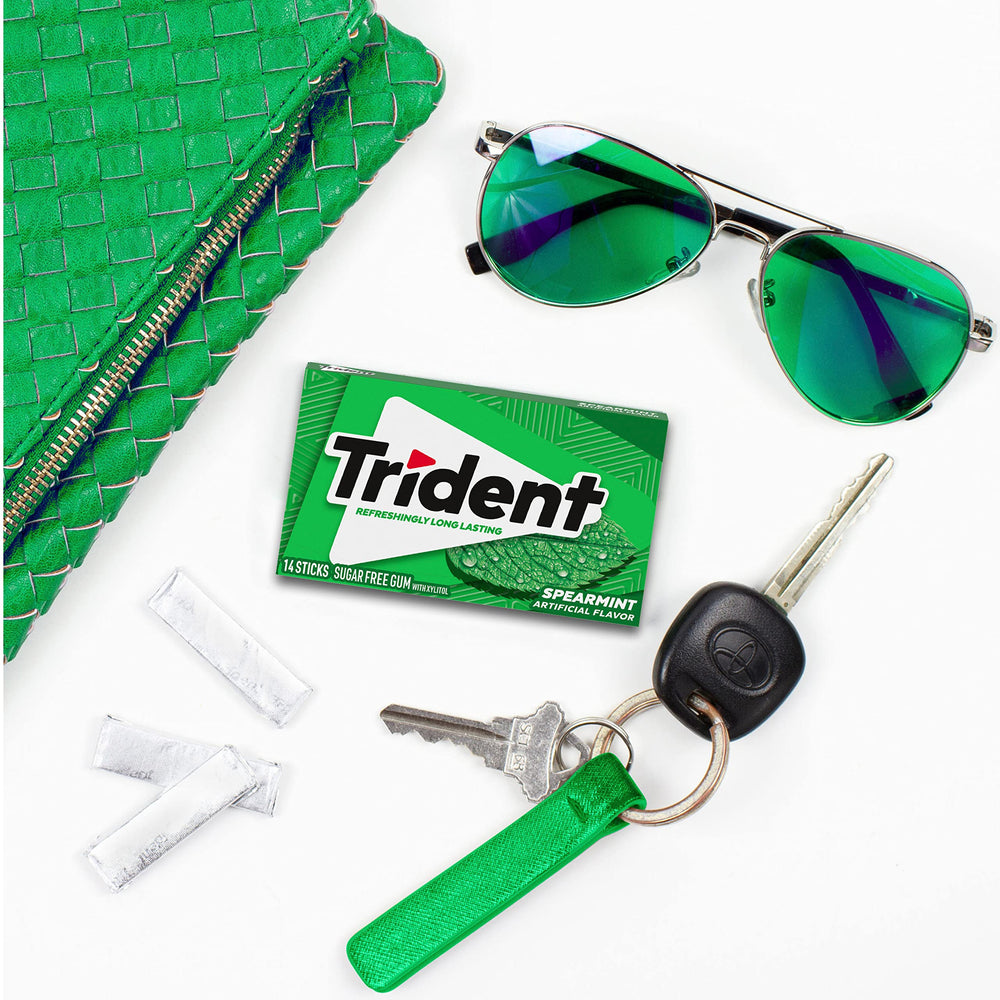 Trident gum packaging highlighting xylitol natural sweetener