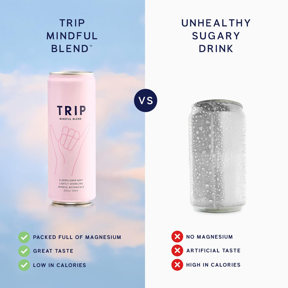 TRIP Lightly Sparkling glass pour highlights bubbles and floral notes.