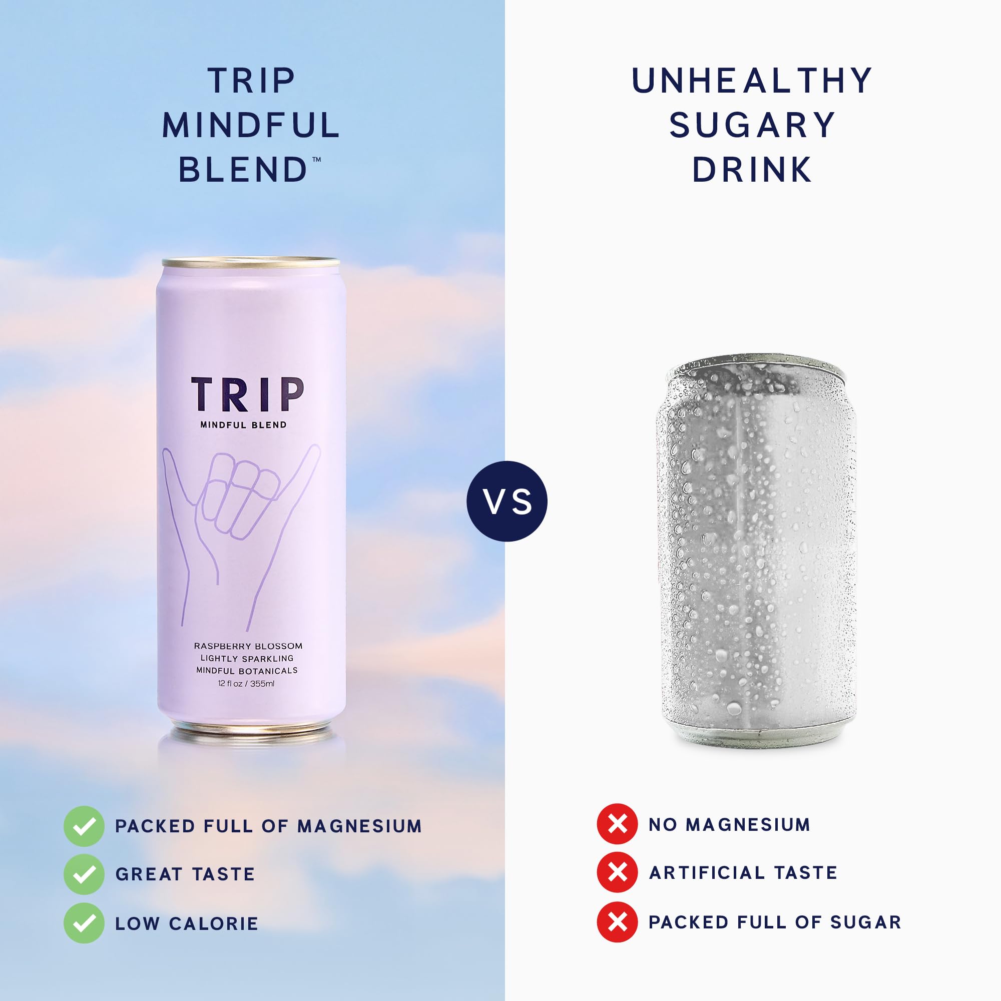 TRIP Lightly Sparkling variety pack front showcases multiple flavors.