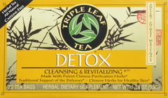 Triple Leaf Detox Tea bags in a box for daily purification ritual.