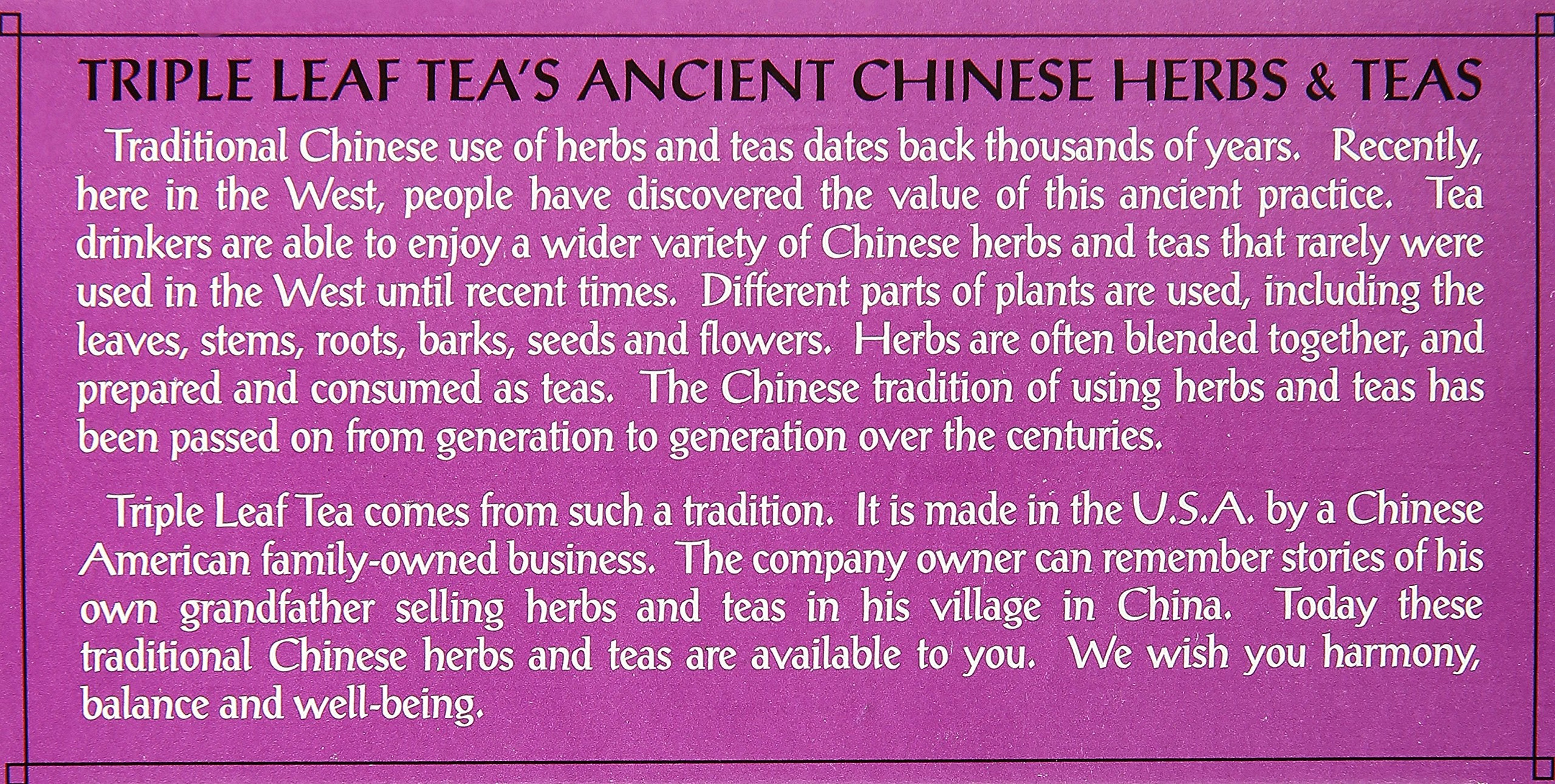 Tea bags steeping in hot water, Triple Leaf Tea for daily routine.