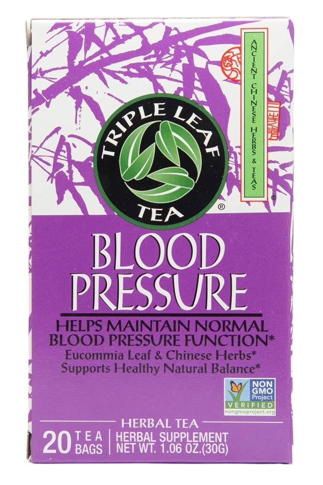 Triple Leaf Tea Blood Pressure box for a convenient daily ritual