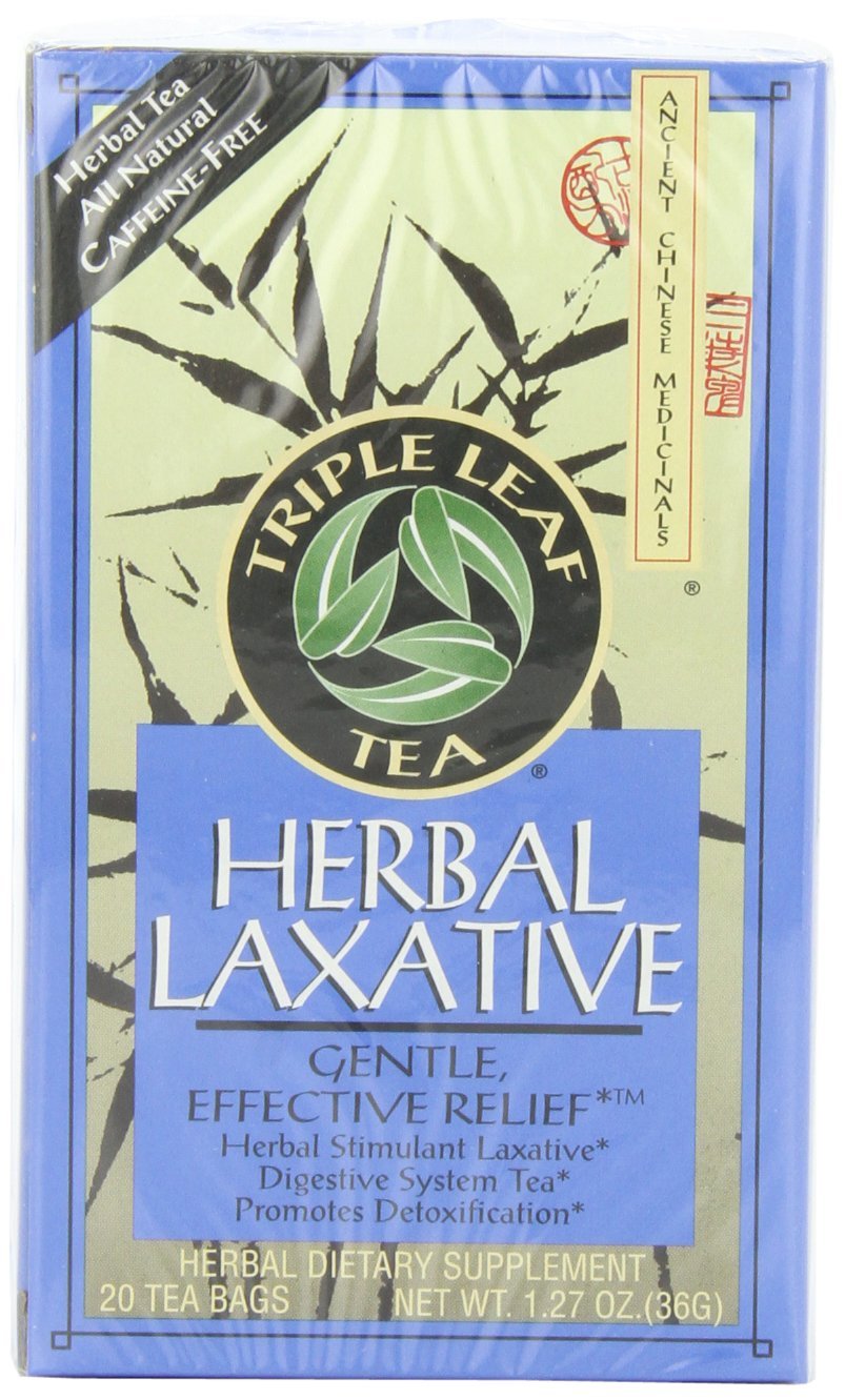 Triple Leaf Tea herbal laxative tea bags offer gentle support for a regular evening routine.