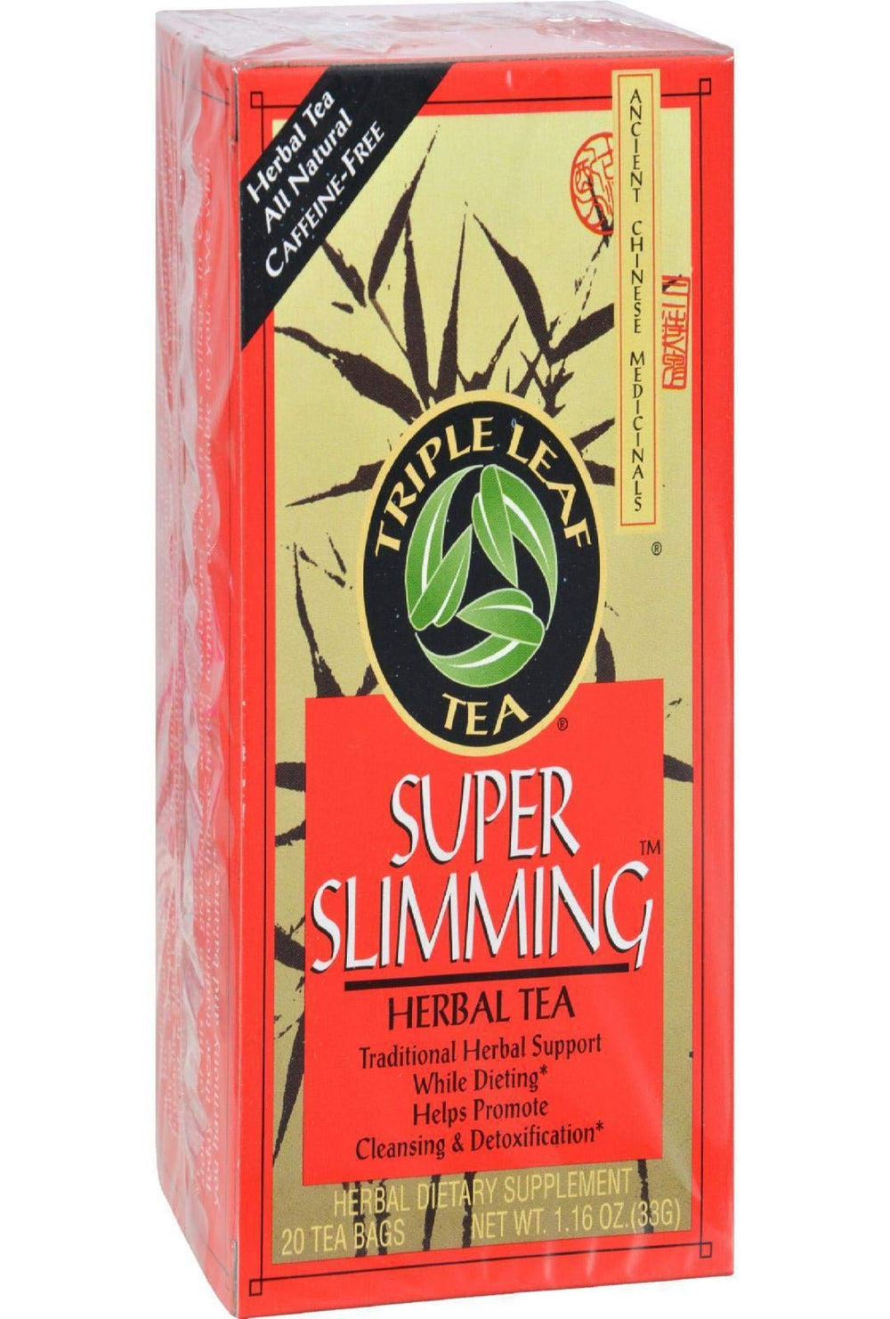 Triple Leaf Tea Super Slimming tea bags in box for convenient daily ritual