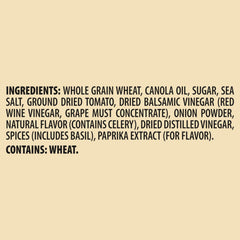 Ingredients label highlighting USA-grown 100% whole grain wheat