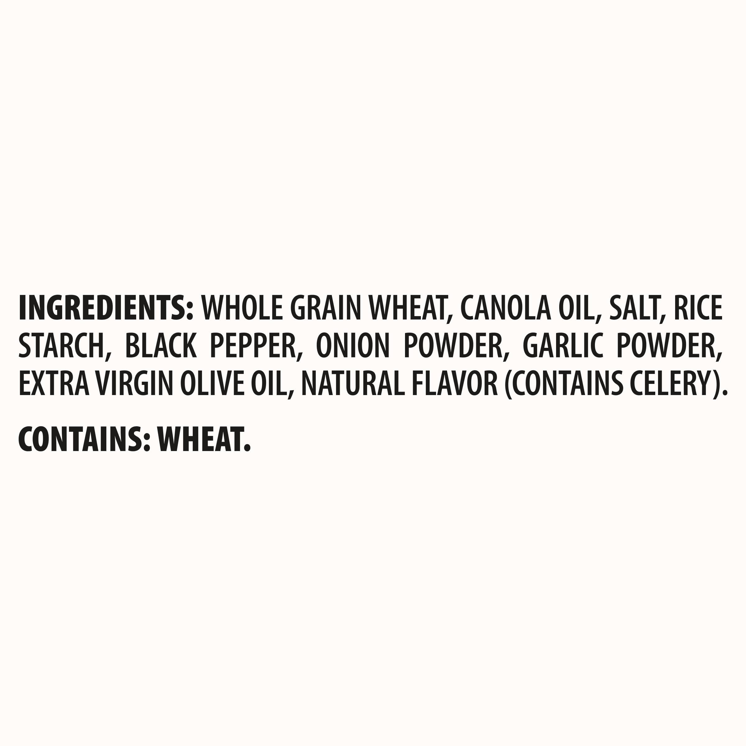 Triscuit crackers ingredients highlight 100% whole grain wheat and simple pantry staples.