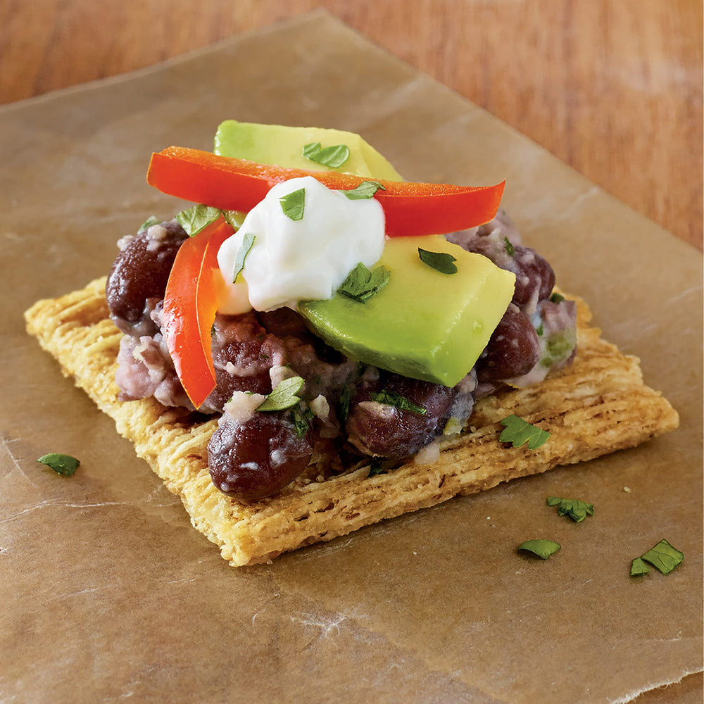 Triscuit Hint of Sea Salt highlights simple ingredients and whole grain base.