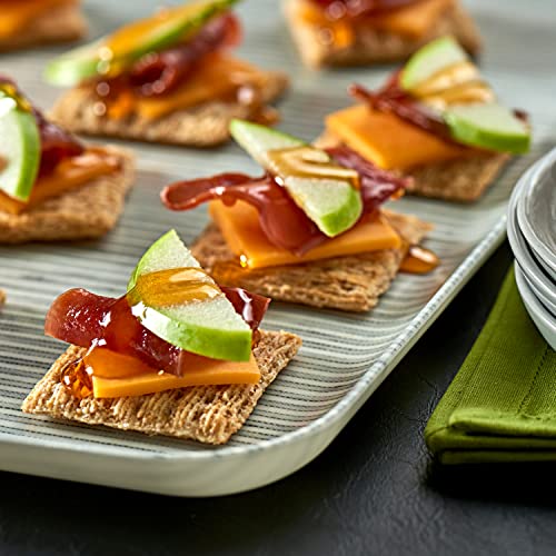 Triscuit Smoked Gouda crackers highlight 100% whole grain wheat.
