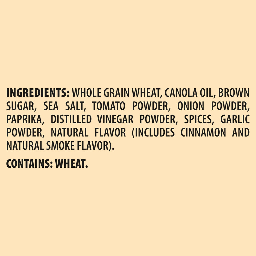 Golden Triscuit slice with woven texture ready for toppings
