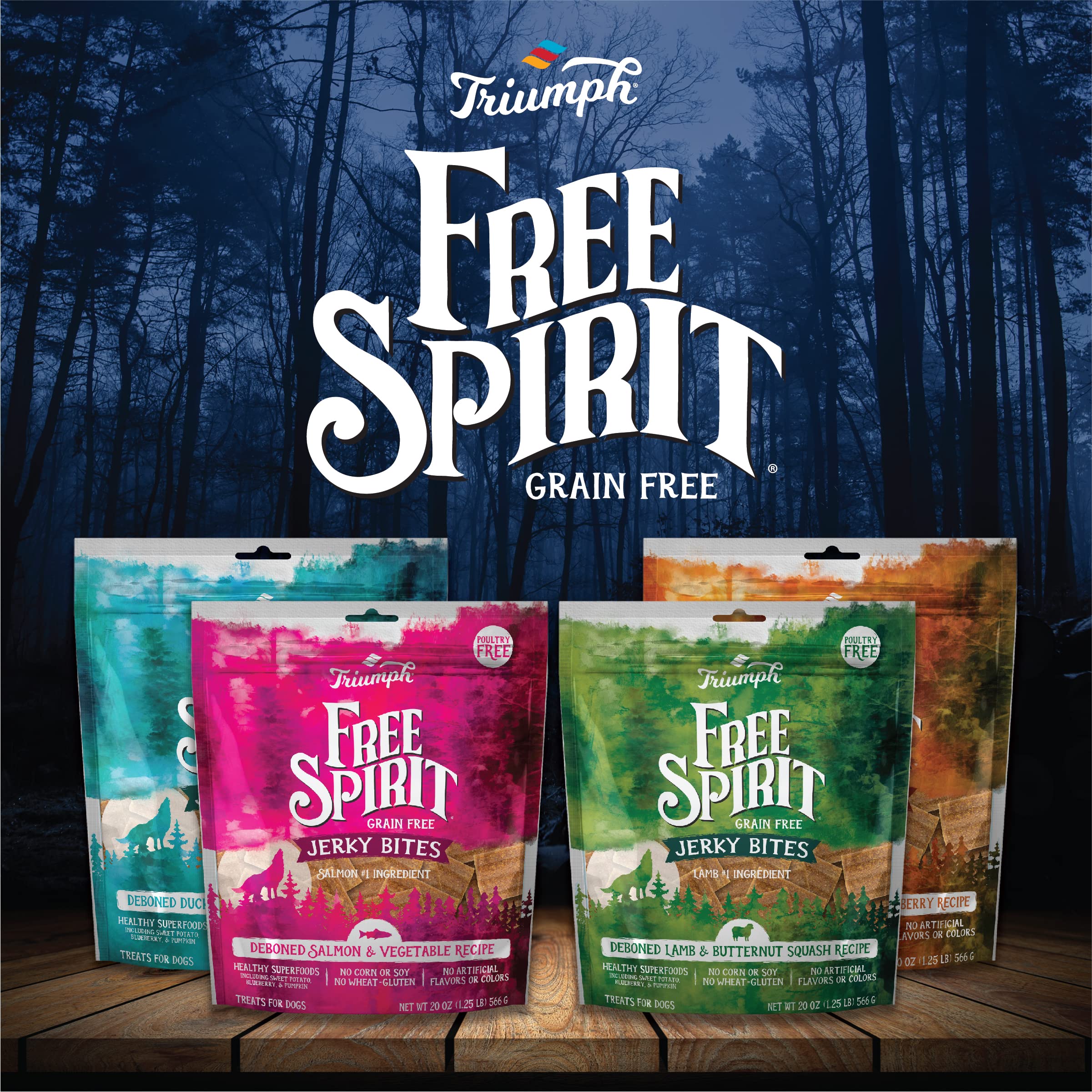 Close-up of Triumph Free Spirit soft treats showing chewy texture