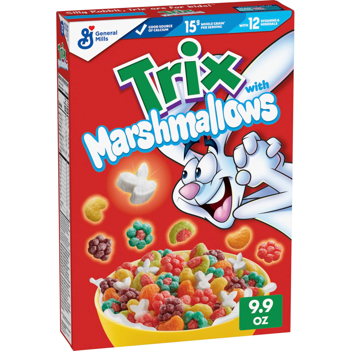Trix fruity shapes in a bowl offer a colorful, inviting breakfast.