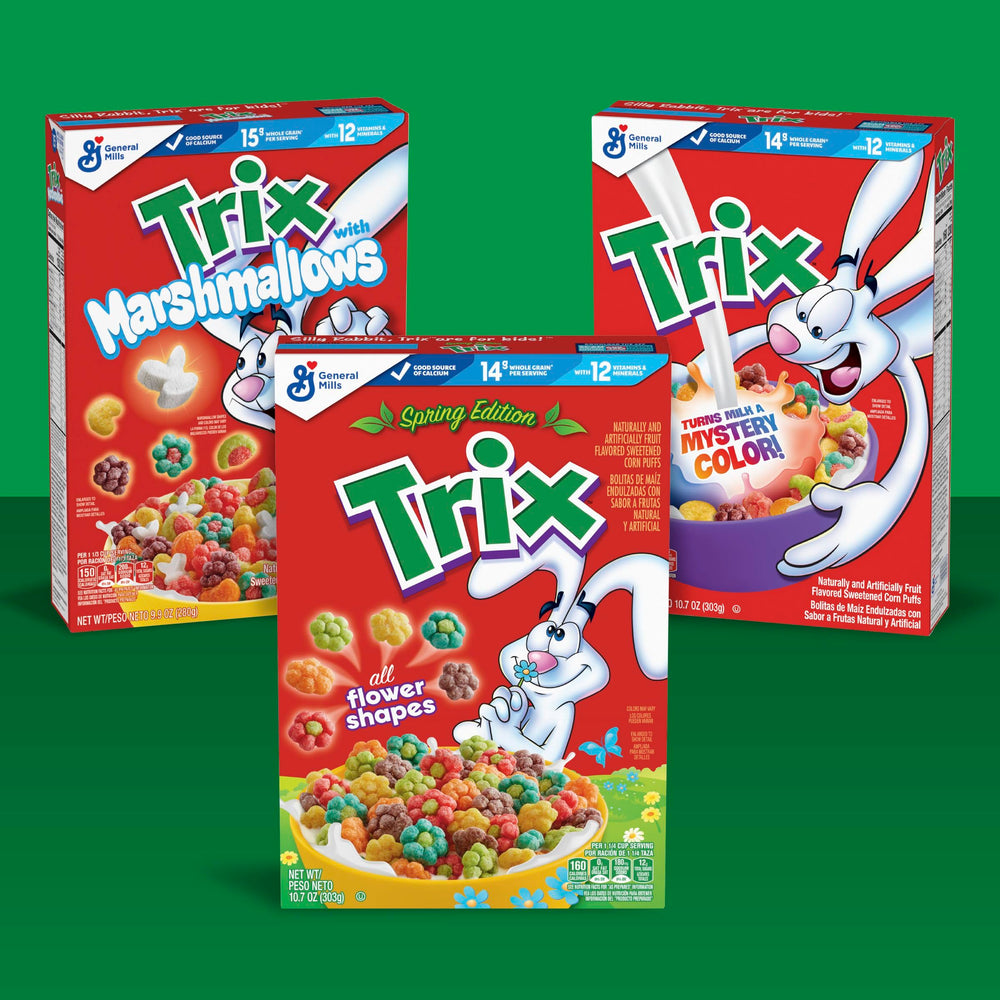 Trix colorful cereal adds flair to on-the-go snack mixes.
