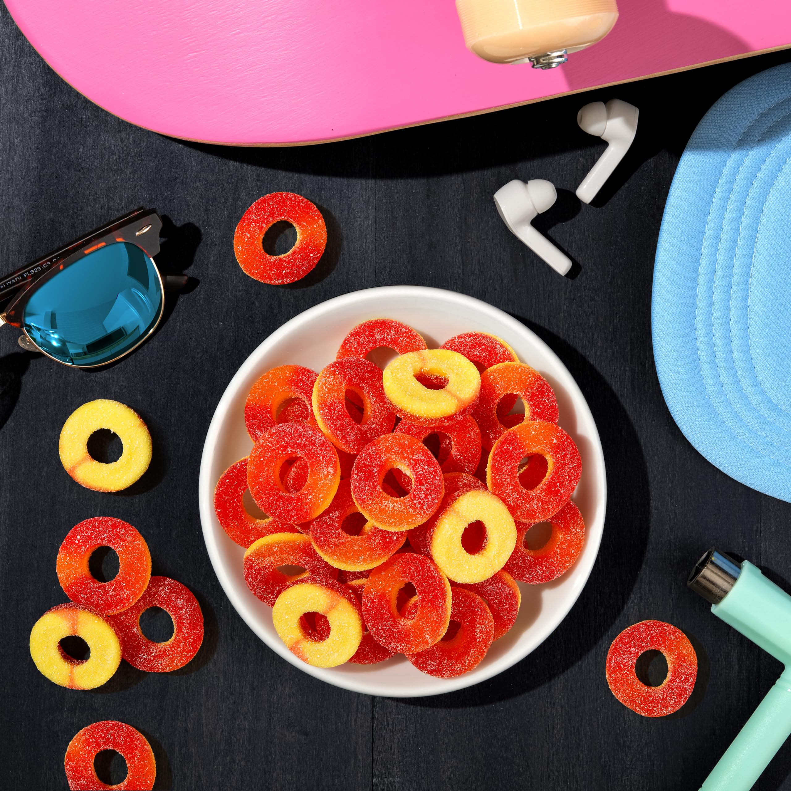 Party-ready Trolli Peachie O's for gatherings and movie nights.