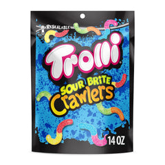 Trolli Sour Brite Crawlers bag: colorful party snack for sharing