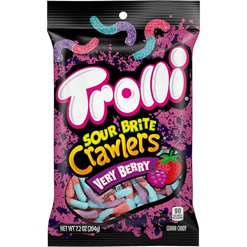 Trolli Sour Brite Crawlers kid-friendly snack with tangy-sweet balance.