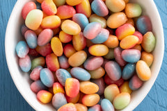 Trolli Sour Brite Eggs colorful eggs assortment, eye-catching snack option.