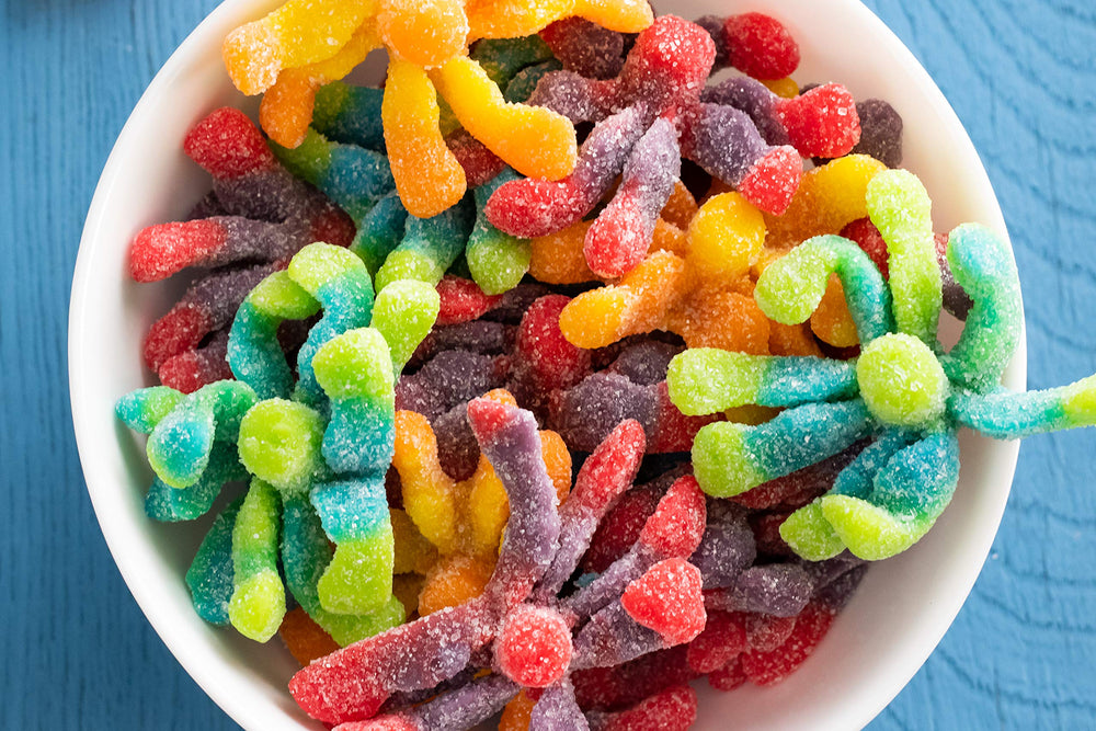 TROLLI Octopus gummies in gift-ready bag for celebrations.