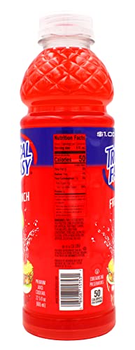 Tropical Fantasy Fruit Punch being poured into a glass at a picnic.