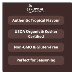 Tropical Goodness pepper powder shaker ready for seasoning grilled meats
