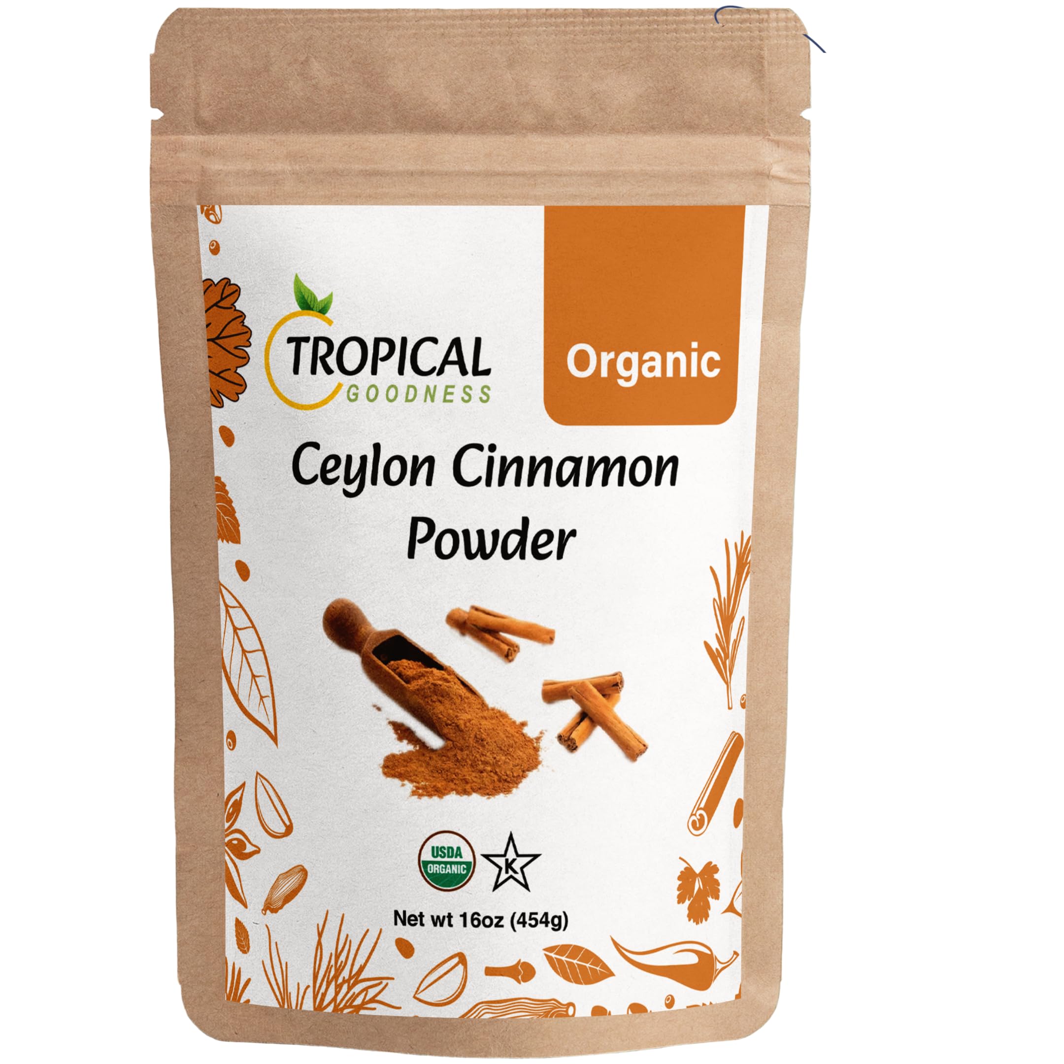 Tropical Goodness Ceylon Cinnamon powder in packaging for everyday cooking