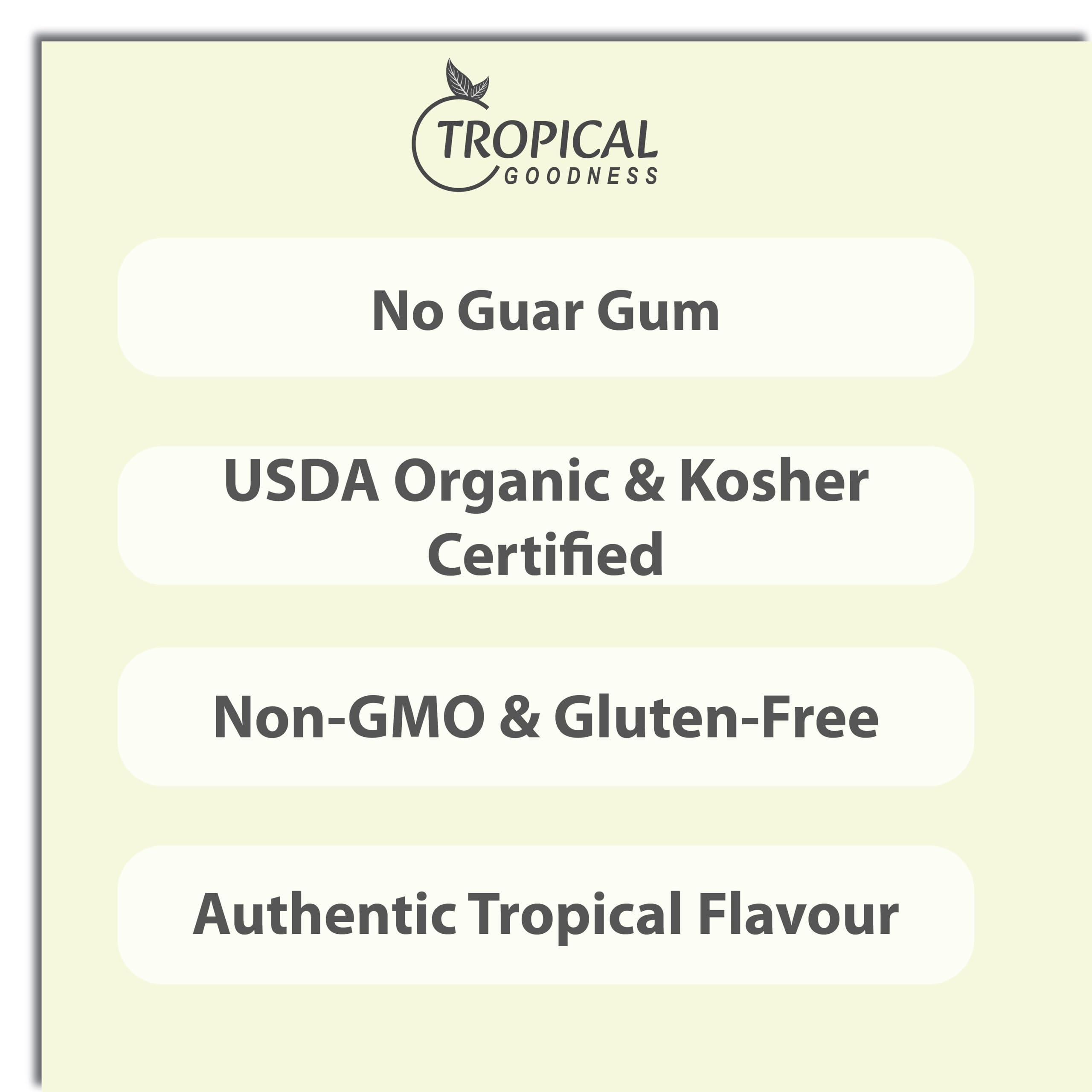 Dairy-free creamer in coffee cup by Tropical Goodness.