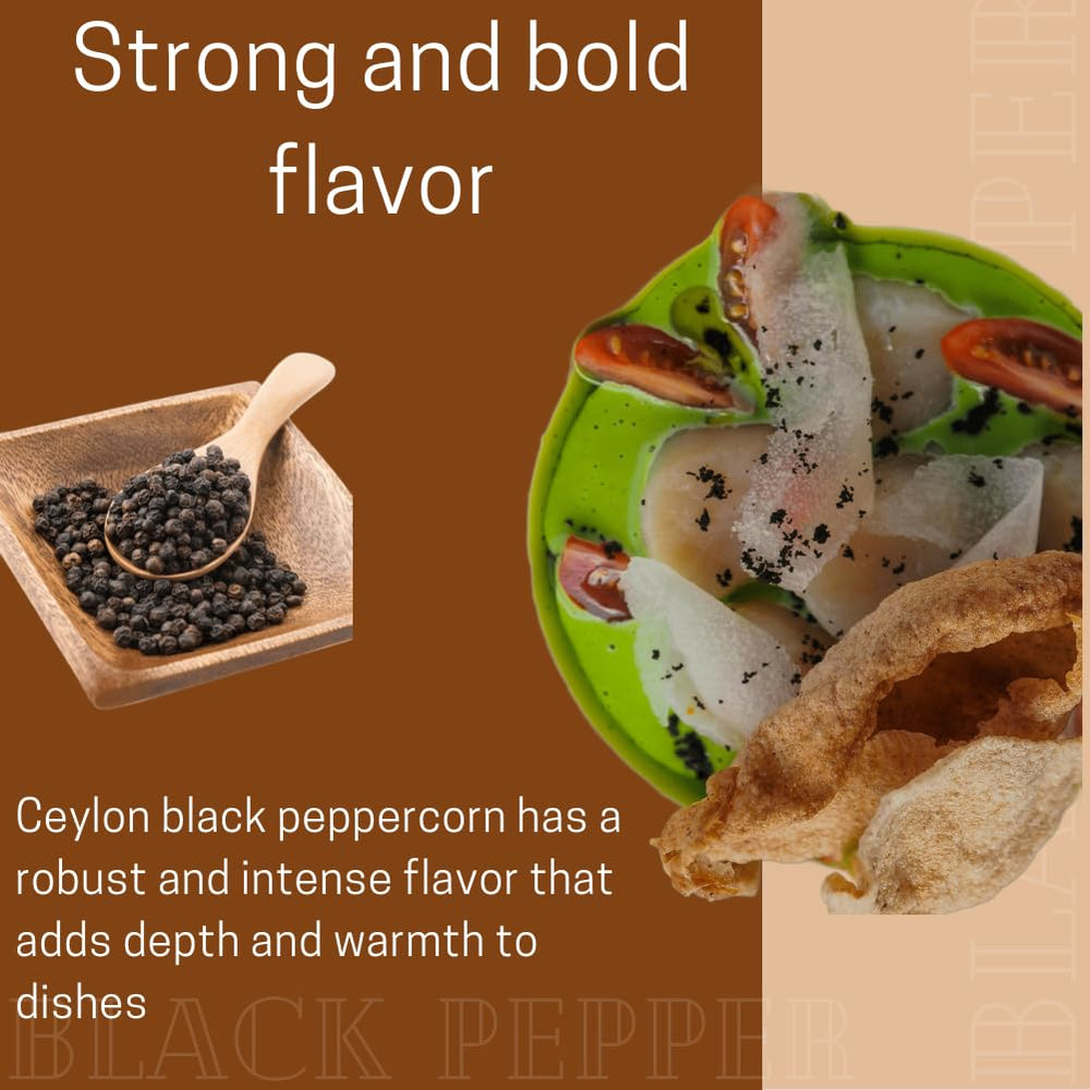 Tropical Goodness Organic Black Peppercorns sauce-enhancer for richer gravies and sauces.