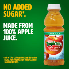 Tropicana Apple Juice poured into a glass for quick refreshment.