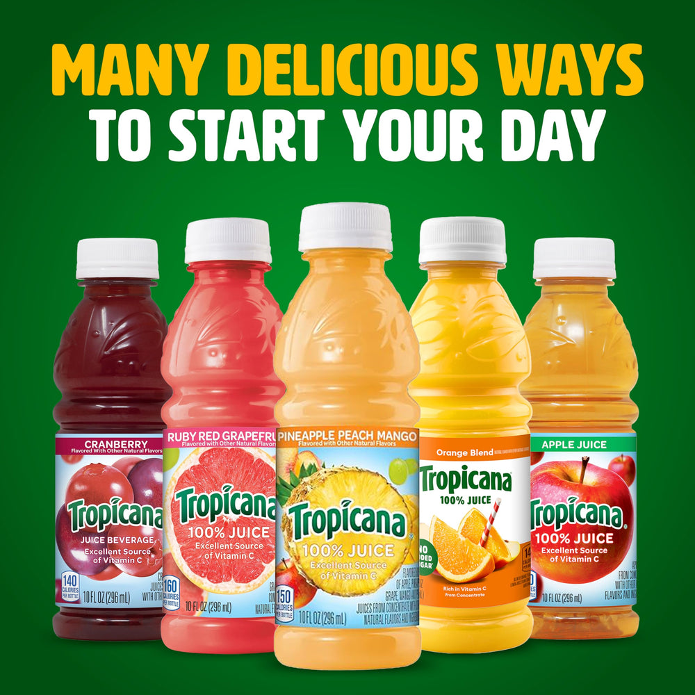 Tropicana ingredients close-up of blended fruit juices and natural flavors.