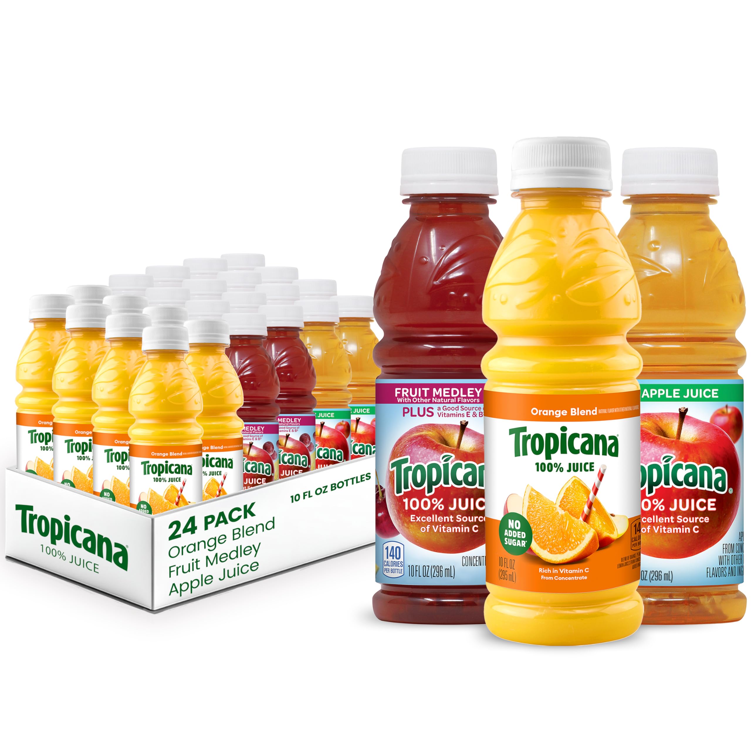 Tropicana orange juice 10oz bottle for refreshing on-the-go hydration and vitamin C