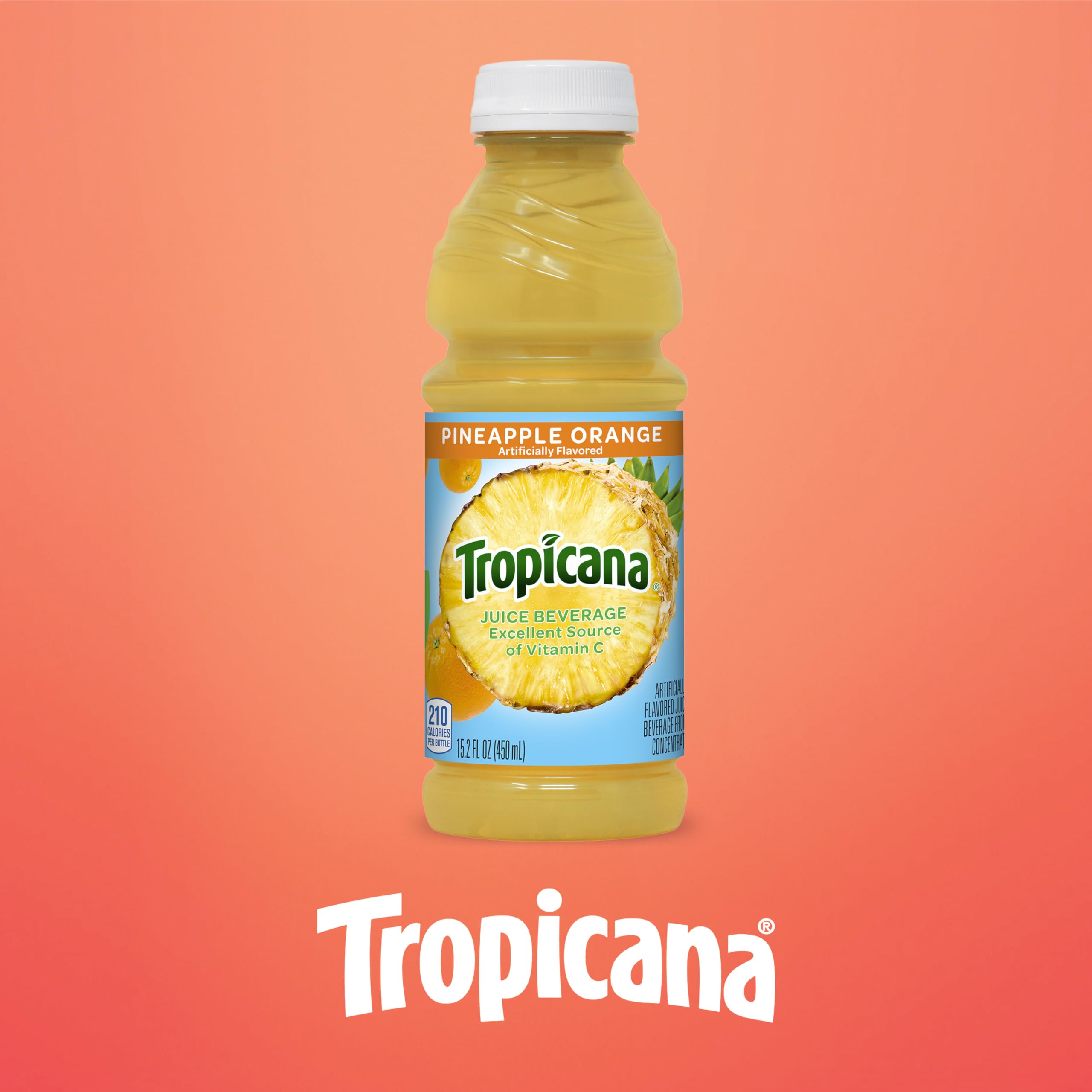 Tropicana Pineapple Orange Juice Drink 12-pack box, great value for families.
