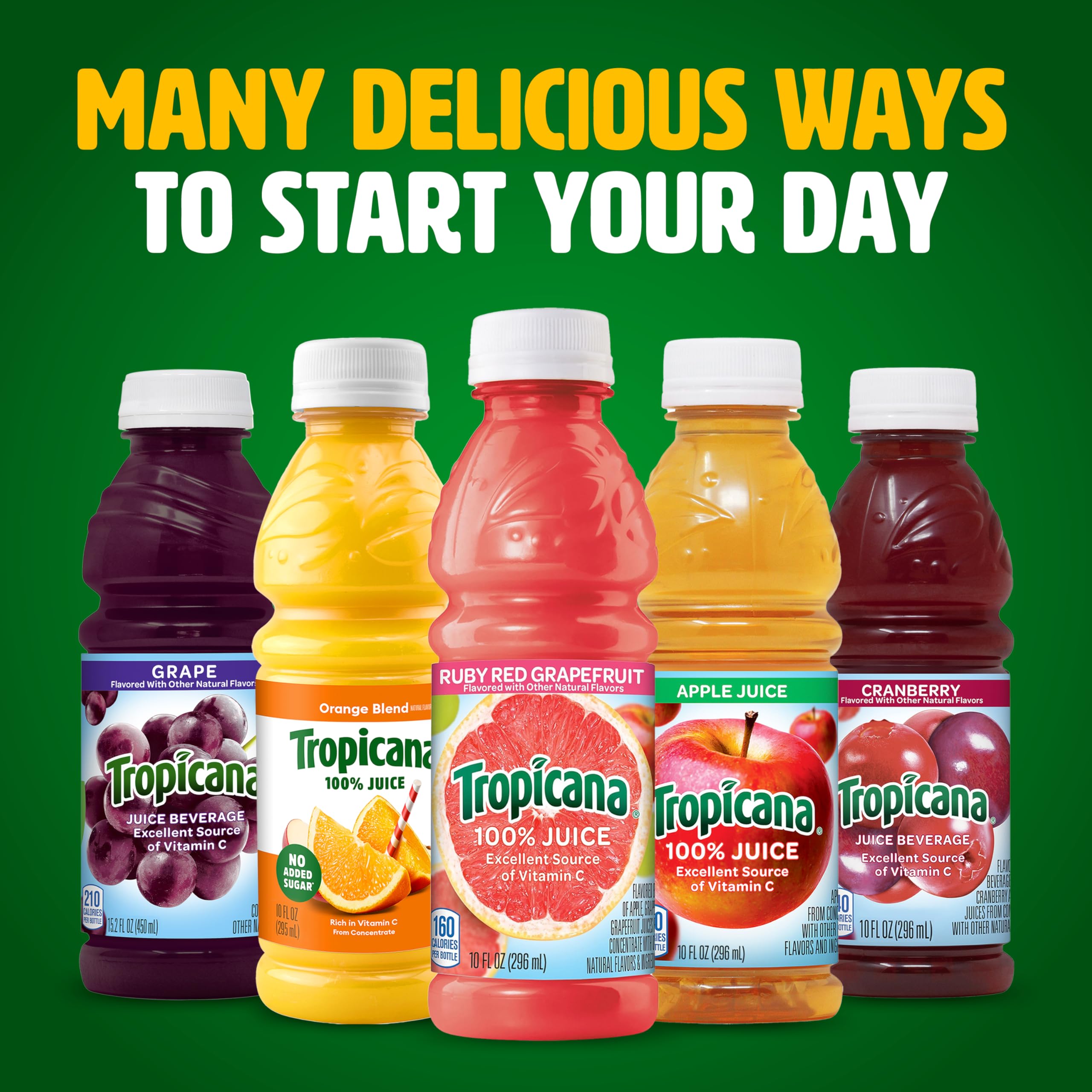 Tropicana Ruby Red Grapefruit Juice bottle in a lunchbox for portable hydration