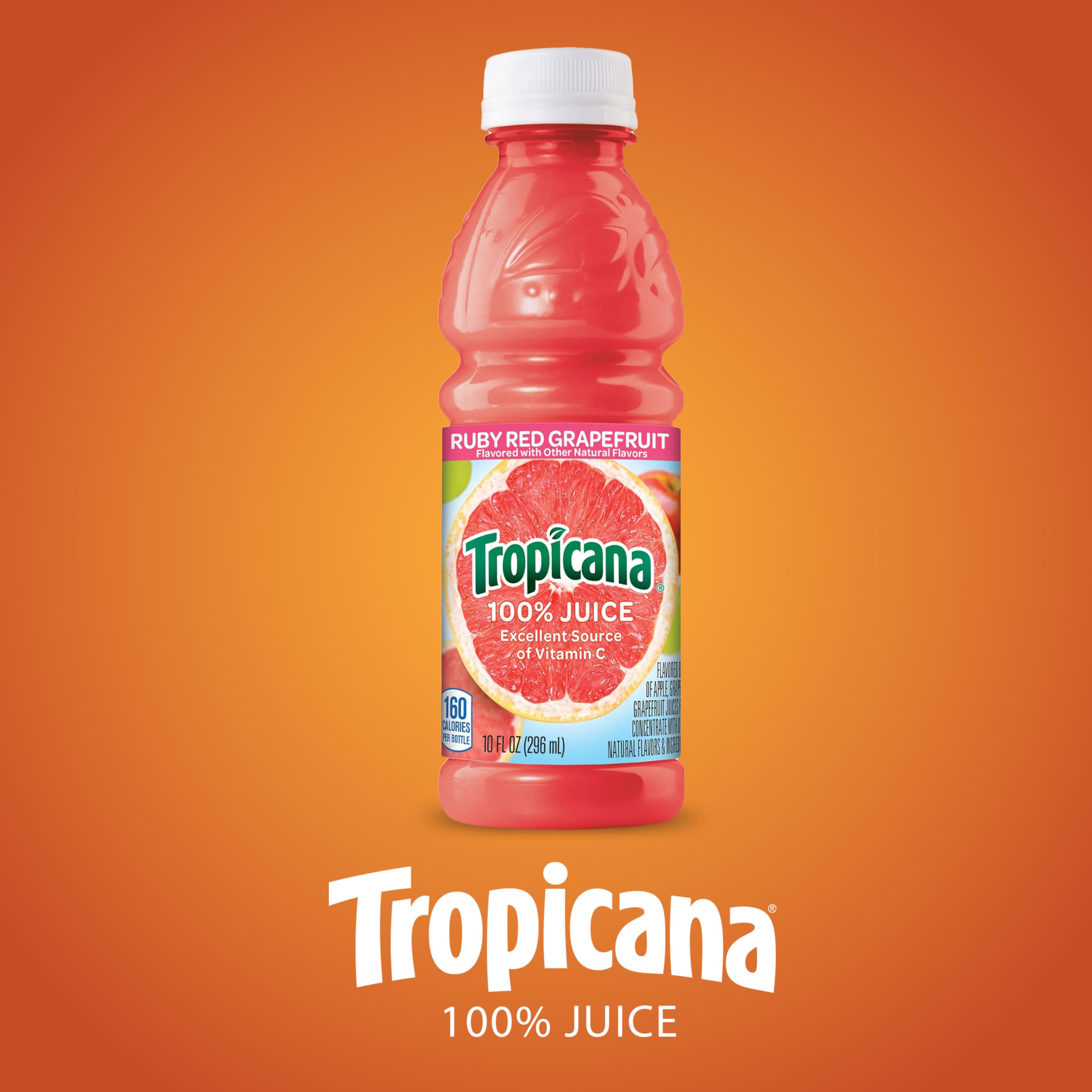 Tropicana Ruby Red Grapefruit Juice seal and cap keeps freshness in transit